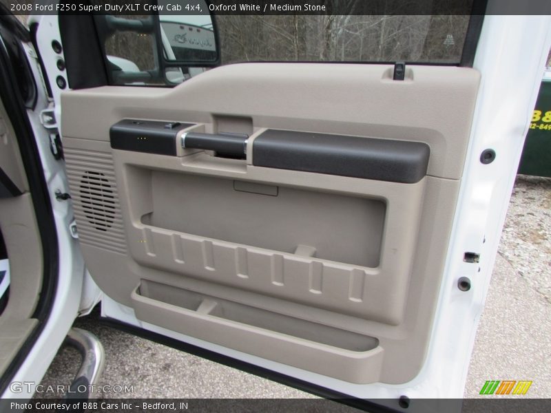 Oxford White / Medium Stone 2008 Ford F250 Super Duty XLT Crew Cab 4x4