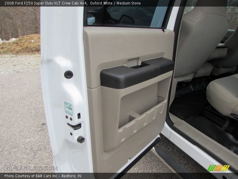 Oxford White / Medium Stone 2008 Ford F250 Super Duty XLT Crew Cab 4x4