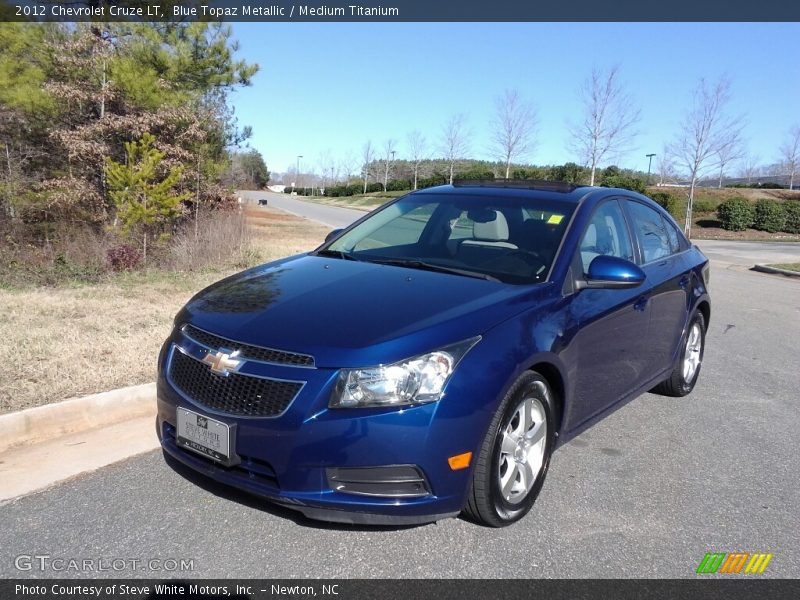Blue Topaz Metallic / Medium Titanium 2012 Chevrolet Cruze LT