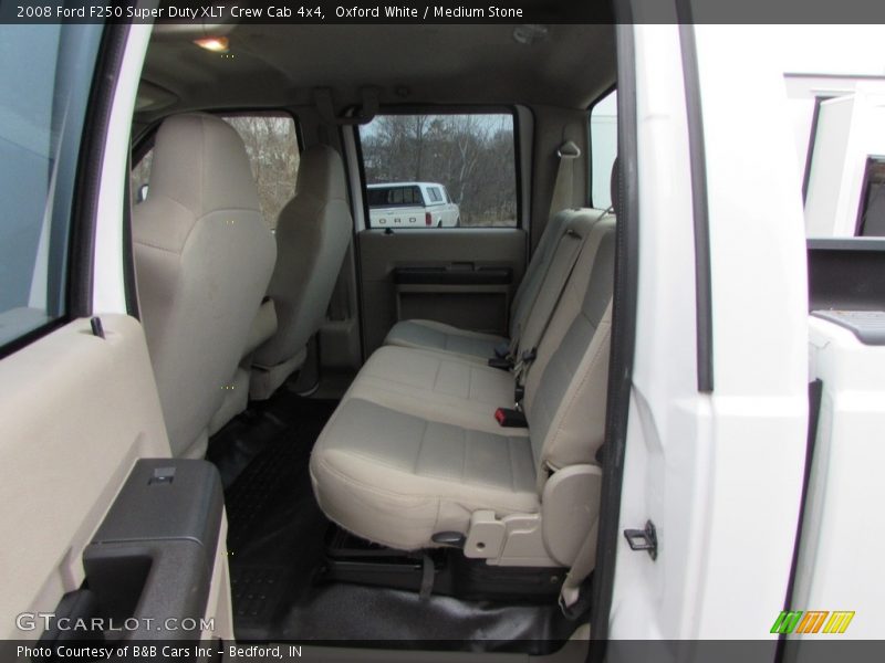 Oxford White / Medium Stone 2008 Ford F250 Super Duty XLT Crew Cab 4x4