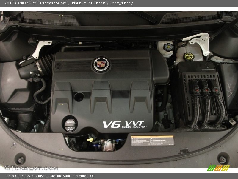 Platinum Ice Tricoat / Ebony/Ebony 2015 Cadillac SRX Performance AWD