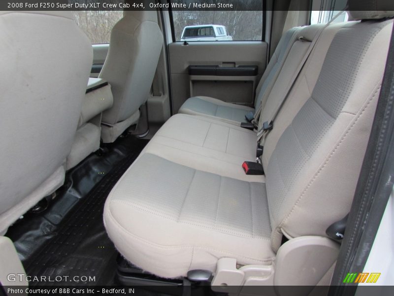 Oxford White / Medium Stone 2008 Ford F250 Super Duty XLT Crew Cab 4x4