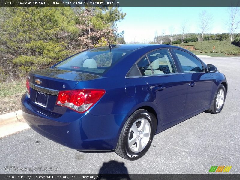 Blue Topaz Metallic / Medium Titanium 2012 Chevrolet Cruze LT