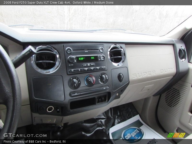 Oxford White / Medium Stone 2008 Ford F250 Super Duty XLT Crew Cab 4x4