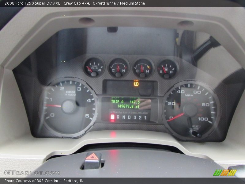 Oxford White / Medium Stone 2008 Ford F250 Super Duty XLT Crew Cab 4x4