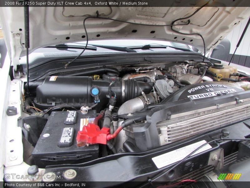 Oxford White / Medium Stone 2008 Ford F250 Super Duty XLT Crew Cab 4x4
