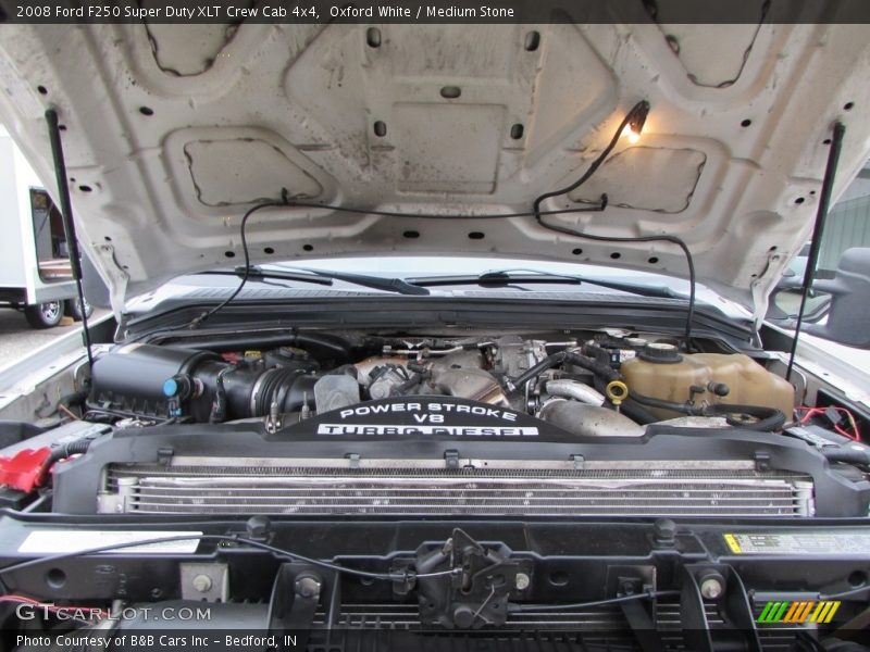 Oxford White / Medium Stone 2008 Ford F250 Super Duty XLT Crew Cab 4x4