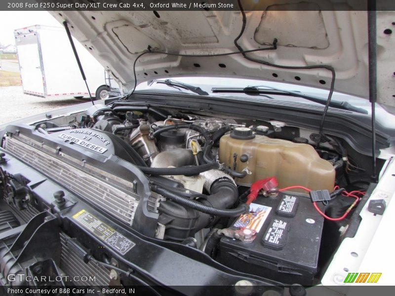 Oxford White / Medium Stone 2008 Ford F250 Super Duty XLT Crew Cab 4x4