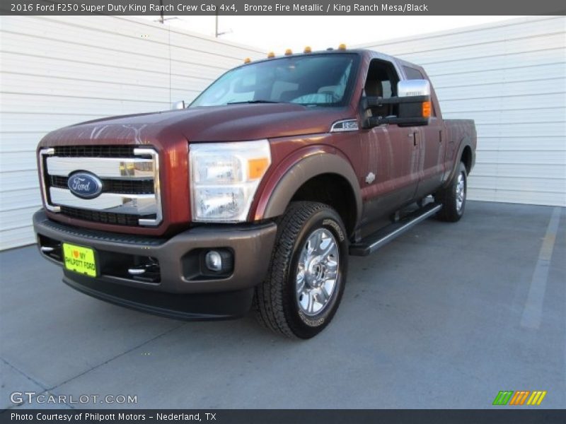 Bronze Fire Metallic / King Ranch Mesa/Black 2016 Ford F250 Super Duty King Ranch Crew Cab 4x4
