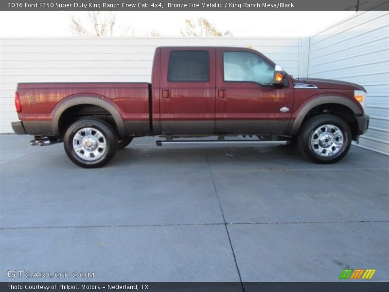 Bronze Fire Metallic / King Ranch Mesa/Black 2016 Ford F250 Super Duty King Ranch Crew Cab 4x4