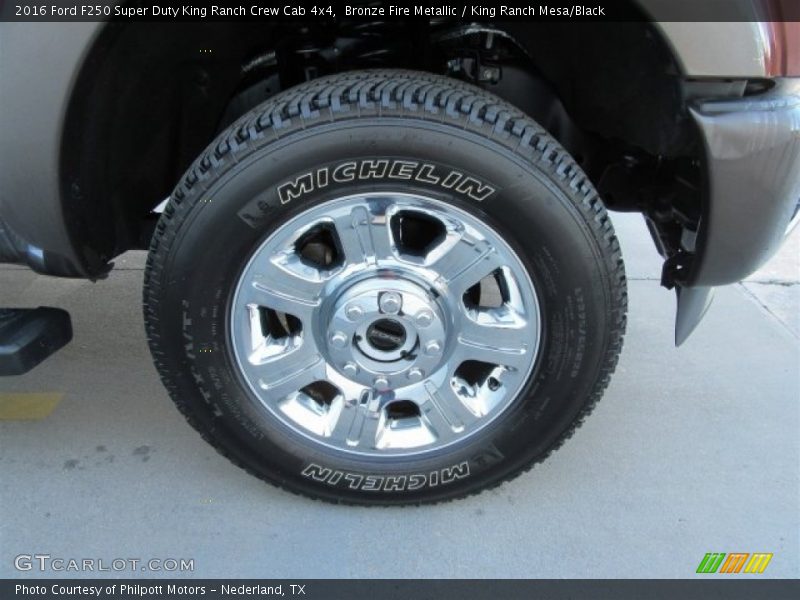 Bronze Fire Metallic / King Ranch Mesa/Black 2016 Ford F250 Super Duty King Ranch Crew Cab 4x4