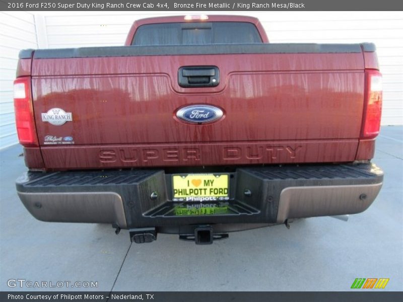 Bronze Fire Metallic / King Ranch Mesa/Black 2016 Ford F250 Super Duty King Ranch Crew Cab 4x4