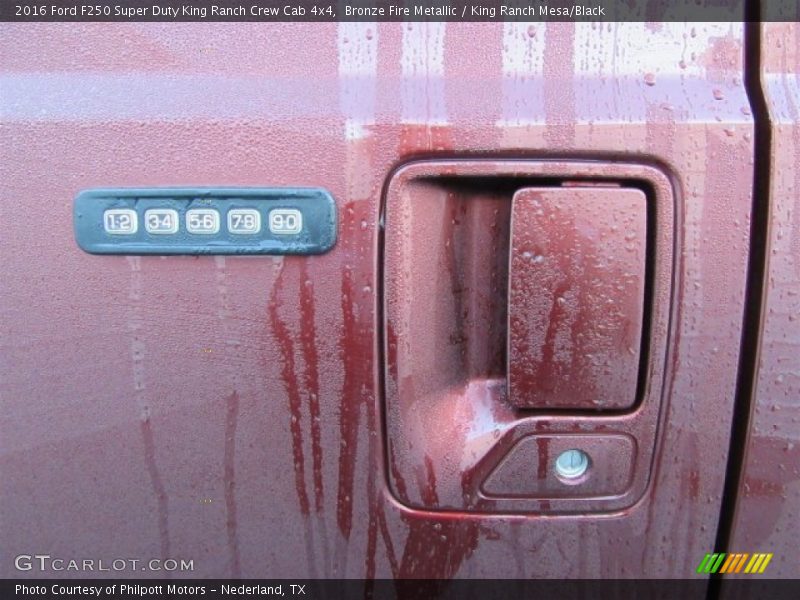 Bronze Fire Metallic / King Ranch Mesa/Black 2016 Ford F250 Super Duty King Ranch Crew Cab 4x4