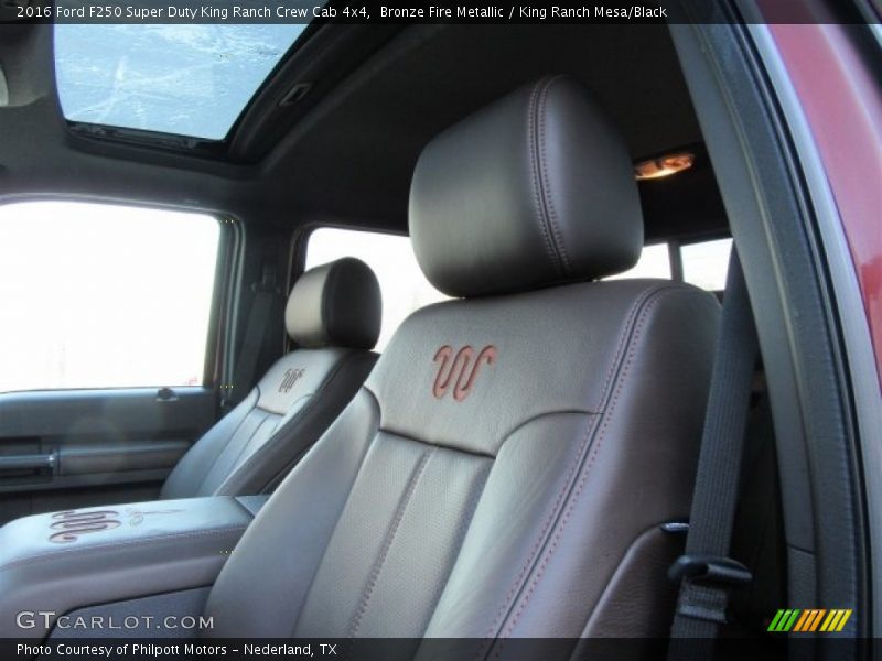 Bronze Fire Metallic / King Ranch Mesa/Black 2016 Ford F250 Super Duty King Ranch Crew Cab 4x4