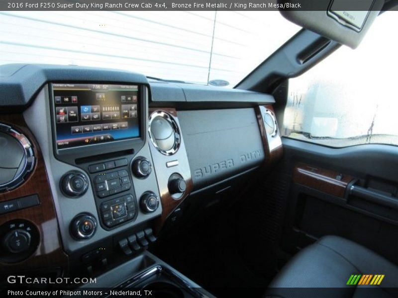 Bronze Fire Metallic / King Ranch Mesa/Black 2016 Ford F250 Super Duty King Ranch Crew Cab 4x4