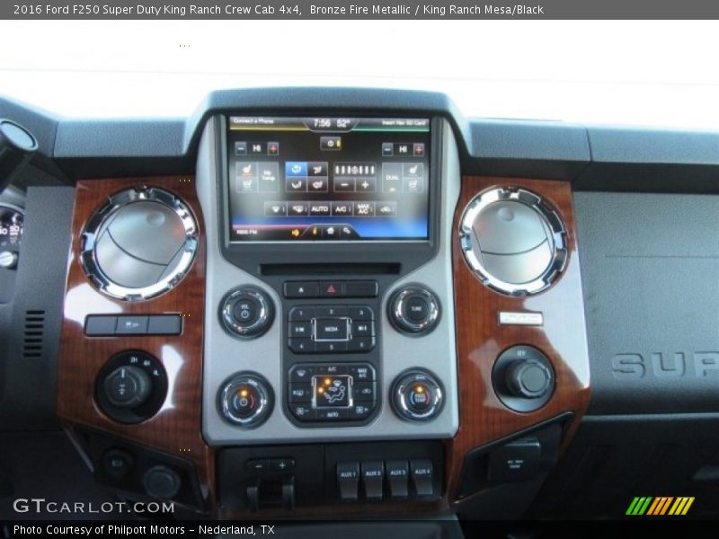 Bronze Fire Metallic / King Ranch Mesa/Black 2016 Ford F250 Super Duty King Ranch Crew Cab 4x4