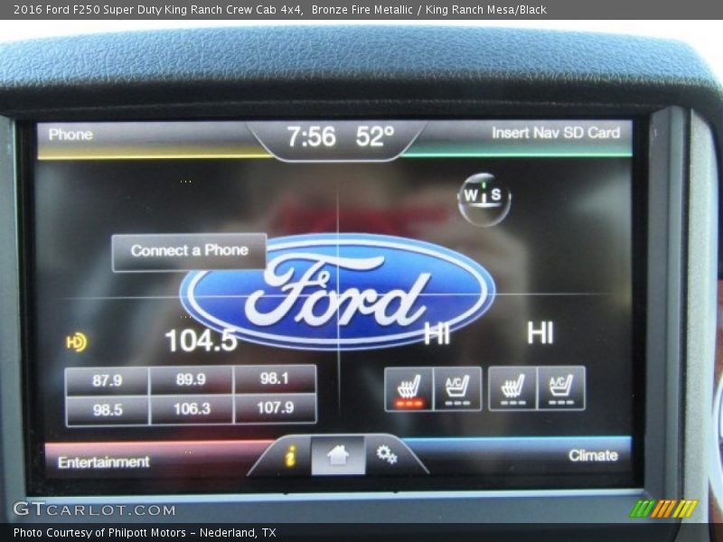 Bronze Fire Metallic / King Ranch Mesa/Black 2016 Ford F250 Super Duty King Ranch Crew Cab 4x4