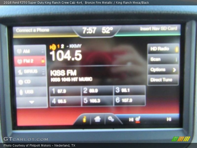 Bronze Fire Metallic / King Ranch Mesa/Black 2016 Ford F250 Super Duty King Ranch Crew Cab 4x4
