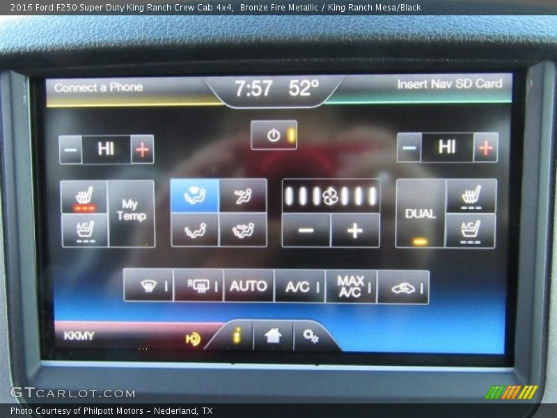 Bronze Fire Metallic / King Ranch Mesa/Black 2016 Ford F250 Super Duty King Ranch Crew Cab 4x4