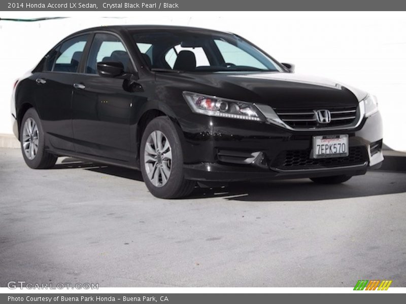 Crystal Black Pearl / Black 2014 Honda Accord LX Sedan