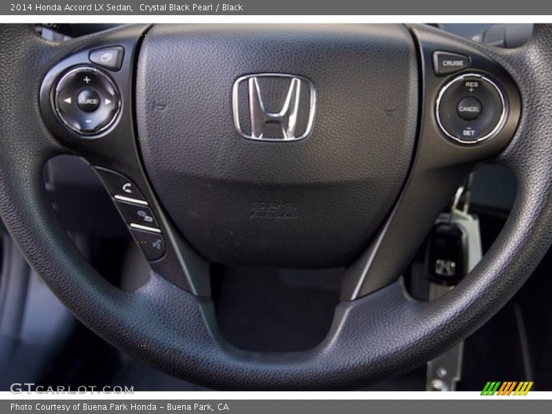 Crystal Black Pearl / Black 2014 Honda Accord LX Sedan