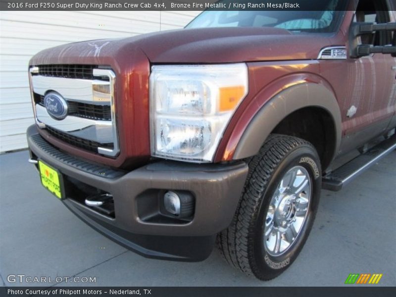Bronze Fire Metallic / King Ranch Mesa/Black 2016 Ford F250 Super Duty King Ranch Crew Cab 4x4