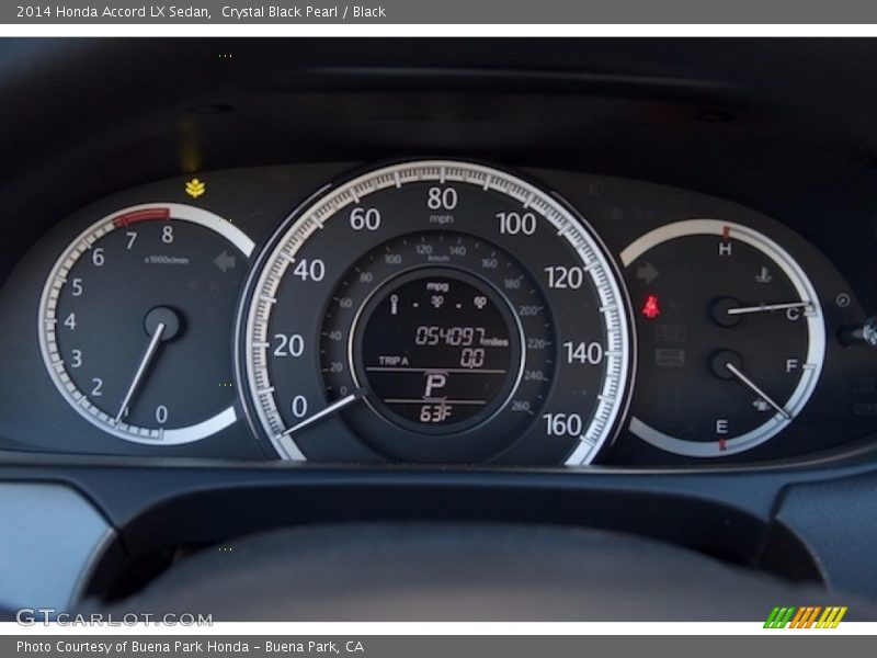 Crystal Black Pearl / Black 2014 Honda Accord LX Sedan