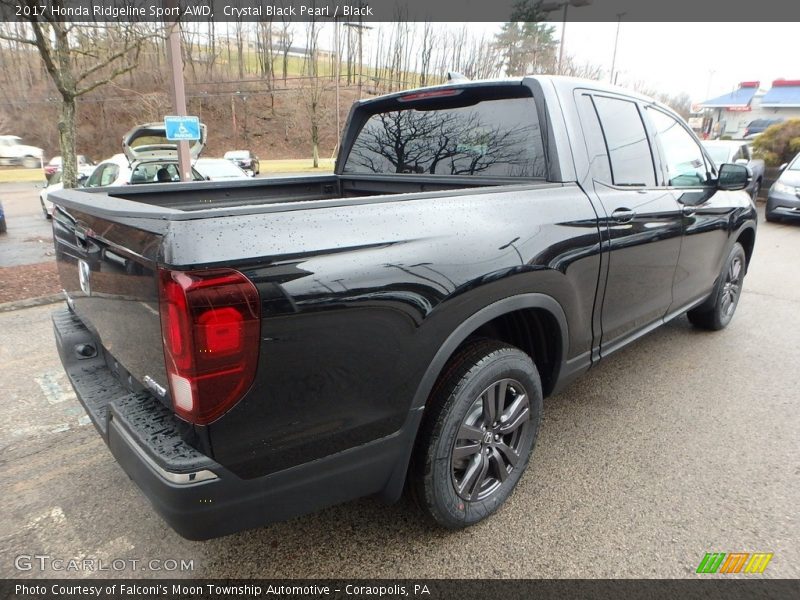 Crystal Black Pearl / Black 2017 Honda Ridgeline Sport AWD