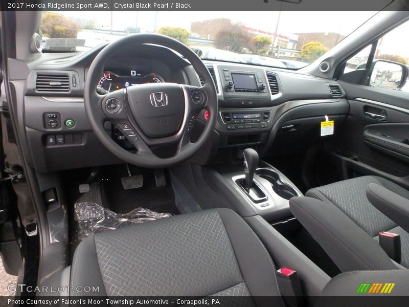 Black Interior - 2017 Ridgeline Sport AWD 
