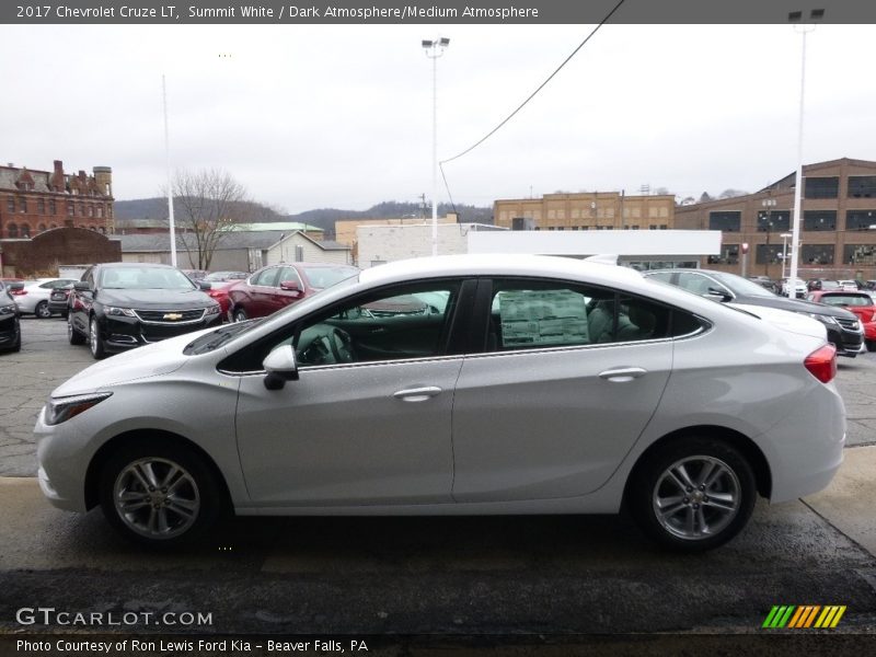 Summit White / Dark Atmosphere/Medium Atmosphere 2017 Chevrolet Cruze LT