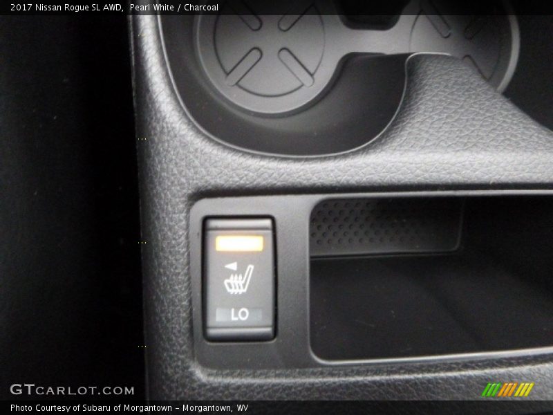 Pearl White / Charcoal 2017 Nissan Rogue SL AWD