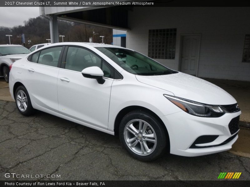 Summit White / Dark Atmosphere/Medium Atmosphere 2017 Chevrolet Cruze LT