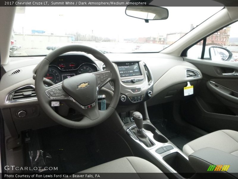 Summit White / Dark Atmosphere/Medium Atmosphere 2017 Chevrolet Cruze LT