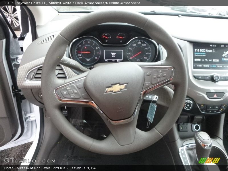 Summit White / Dark Atmosphere/Medium Atmosphere 2017 Chevrolet Cruze LT