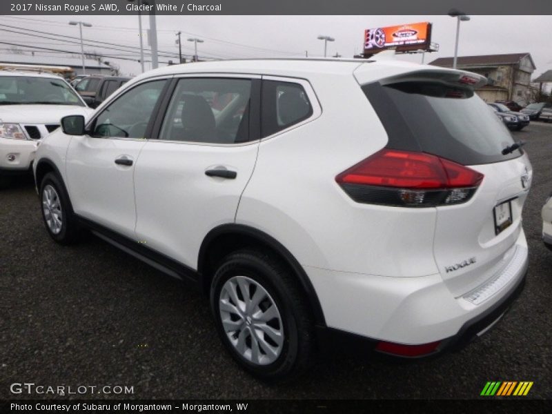 Glacier White / Charcoal 2017 Nissan Rogue S AWD