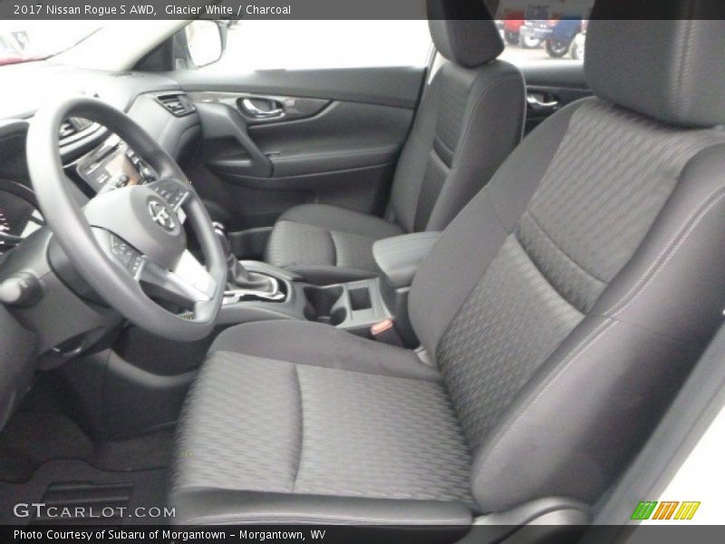 Glacier White / Charcoal 2017 Nissan Rogue S AWD