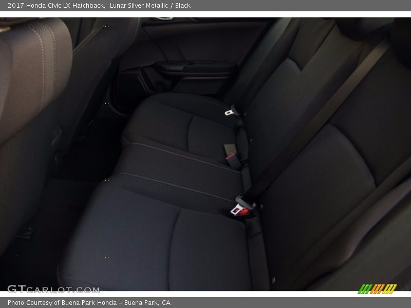 Lunar Silver Metallic / Black 2017 Honda Civic LX Hatchback