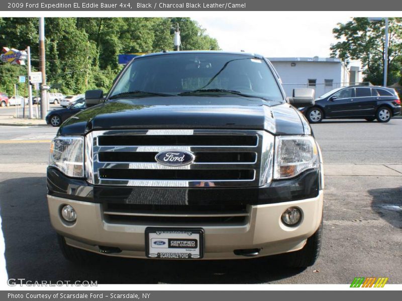 Black / Charcoal Black Leather/Camel 2009 Ford Expedition EL Eddie Bauer 4x4
