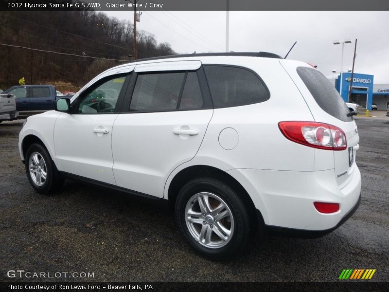 Glacier White / Gray 2012 Hyundai Santa Fe GLS AWD