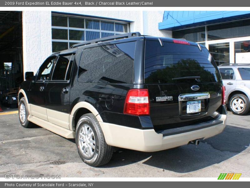 Black / Charcoal Black Leather/Camel 2009 Ford Expedition EL Eddie Bauer 4x4