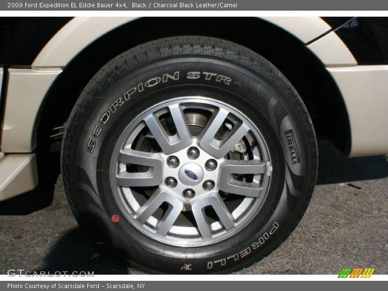 Black / Charcoal Black Leather/Camel 2009 Ford Expedition EL Eddie Bauer 4x4