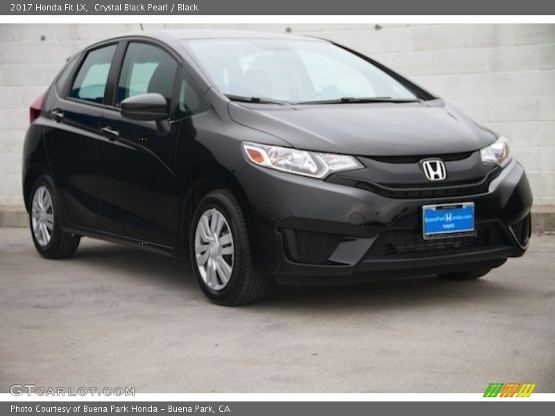 Crystal Black Pearl / Black 2017 Honda Fit LX