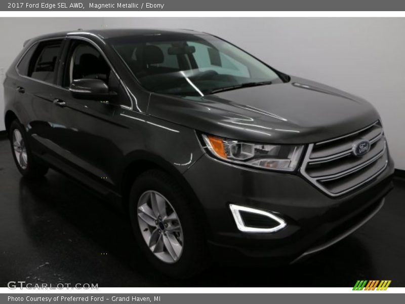 Magnetic Metallic / Ebony 2017 Ford Edge SEL AWD