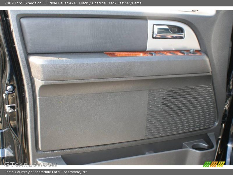Black / Charcoal Black Leather/Camel 2009 Ford Expedition EL Eddie Bauer 4x4