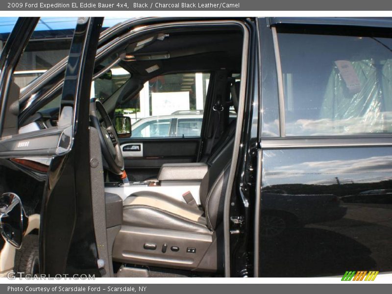 Black / Charcoal Black Leather/Camel 2009 Ford Expedition EL Eddie Bauer 4x4