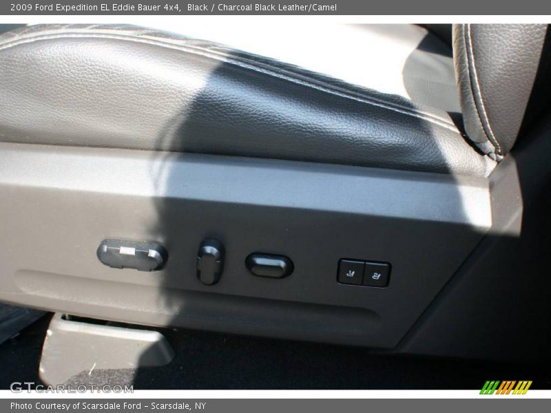 Black / Charcoal Black Leather/Camel 2009 Ford Expedition EL Eddie Bauer 4x4