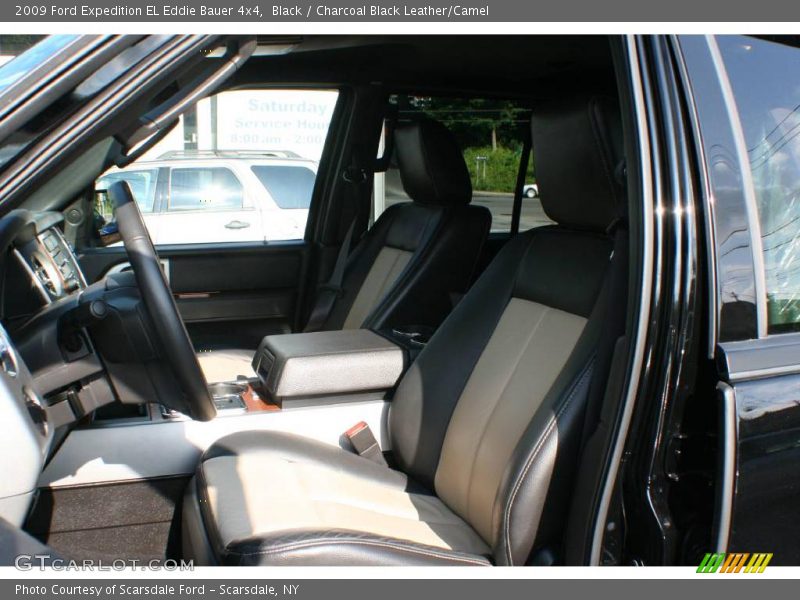Black / Charcoal Black Leather/Camel 2009 Ford Expedition EL Eddie Bauer 4x4