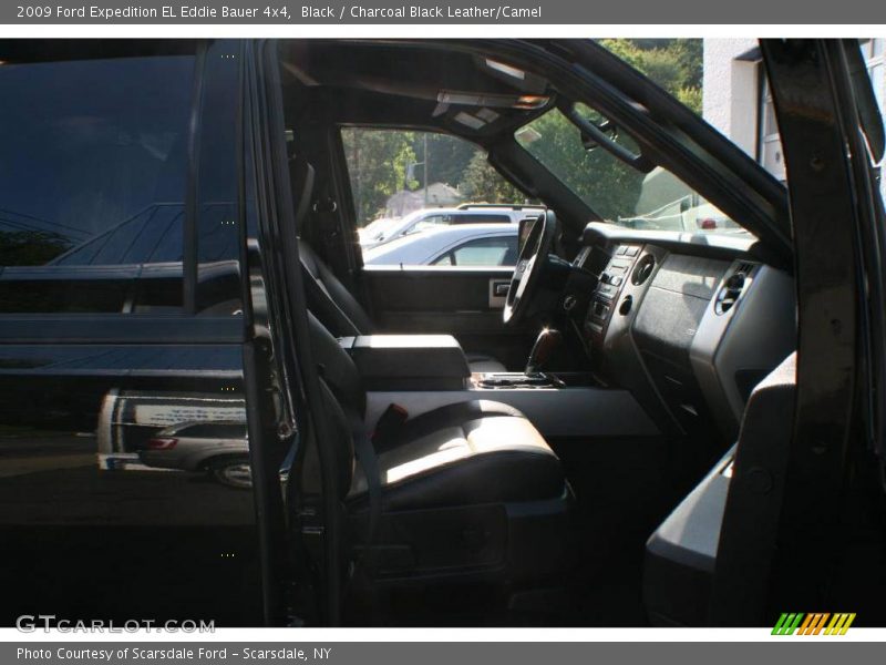 Black / Charcoal Black Leather/Camel 2009 Ford Expedition EL Eddie Bauer 4x4