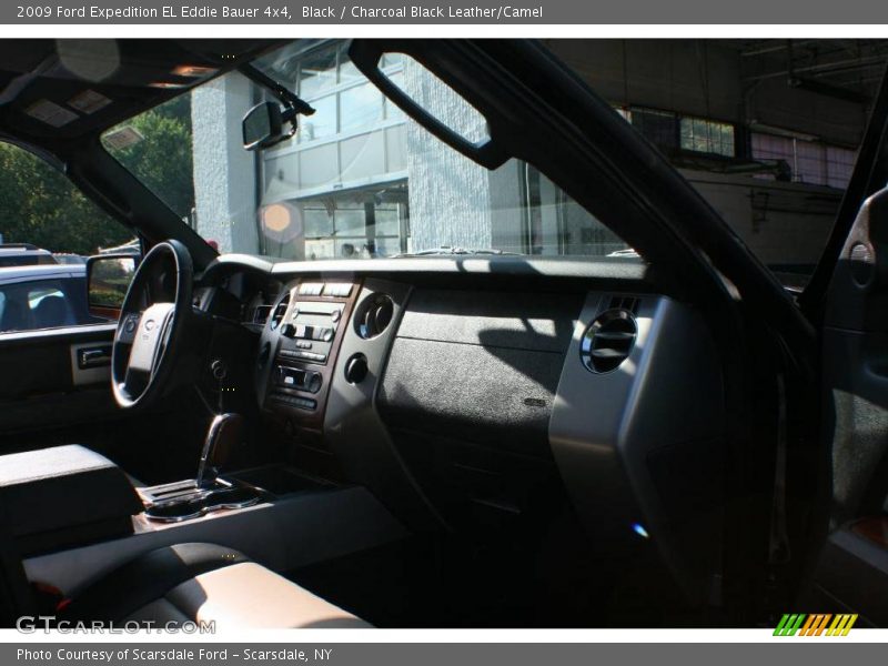 Black / Charcoal Black Leather/Camel 2009 Ford Expedition EL Eddie Bauer 4x4