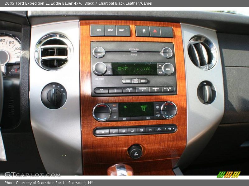 Black / Charcoal Black Leather/Camel 2009 Ford Expedition EL Eddie Bauer 4x4